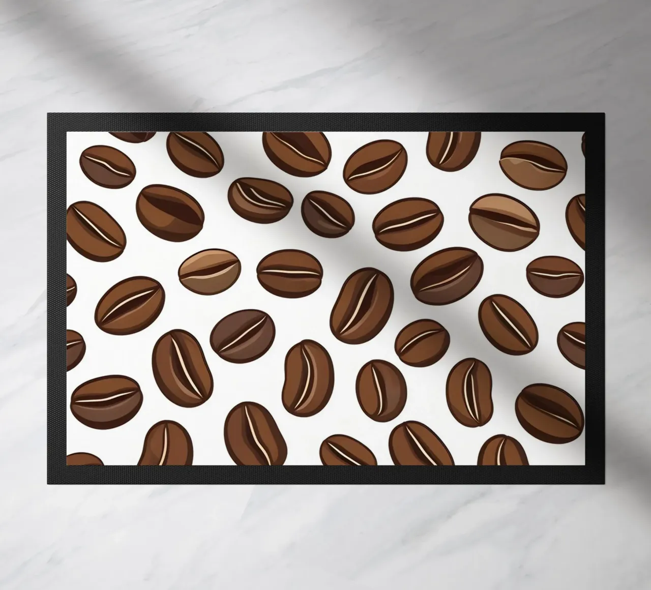 Coffee beans pattern doormat by LIFESTYLE OBJECTS