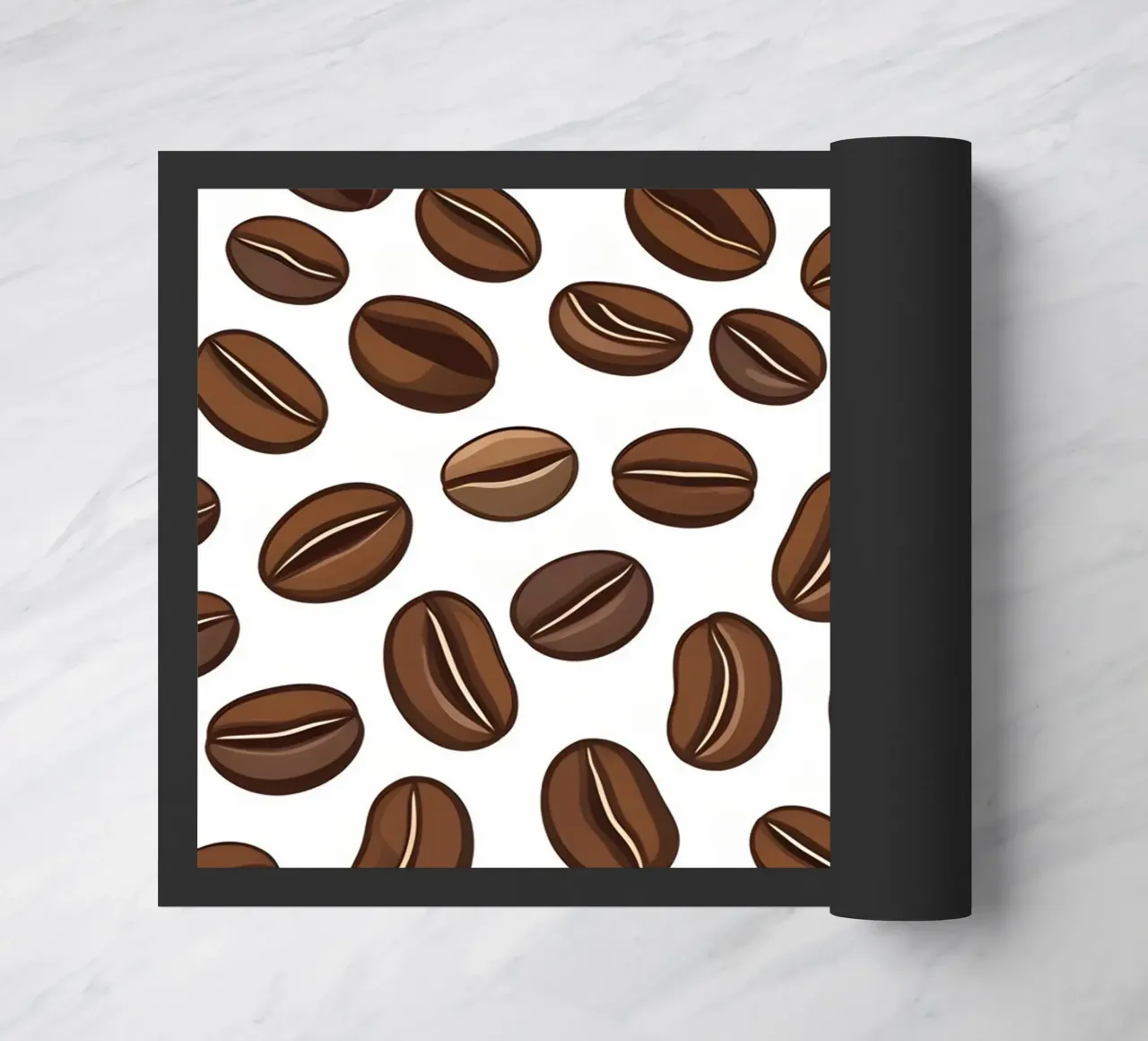 Coffee beans pattern doormat by LIFESTYLE OBJECTS