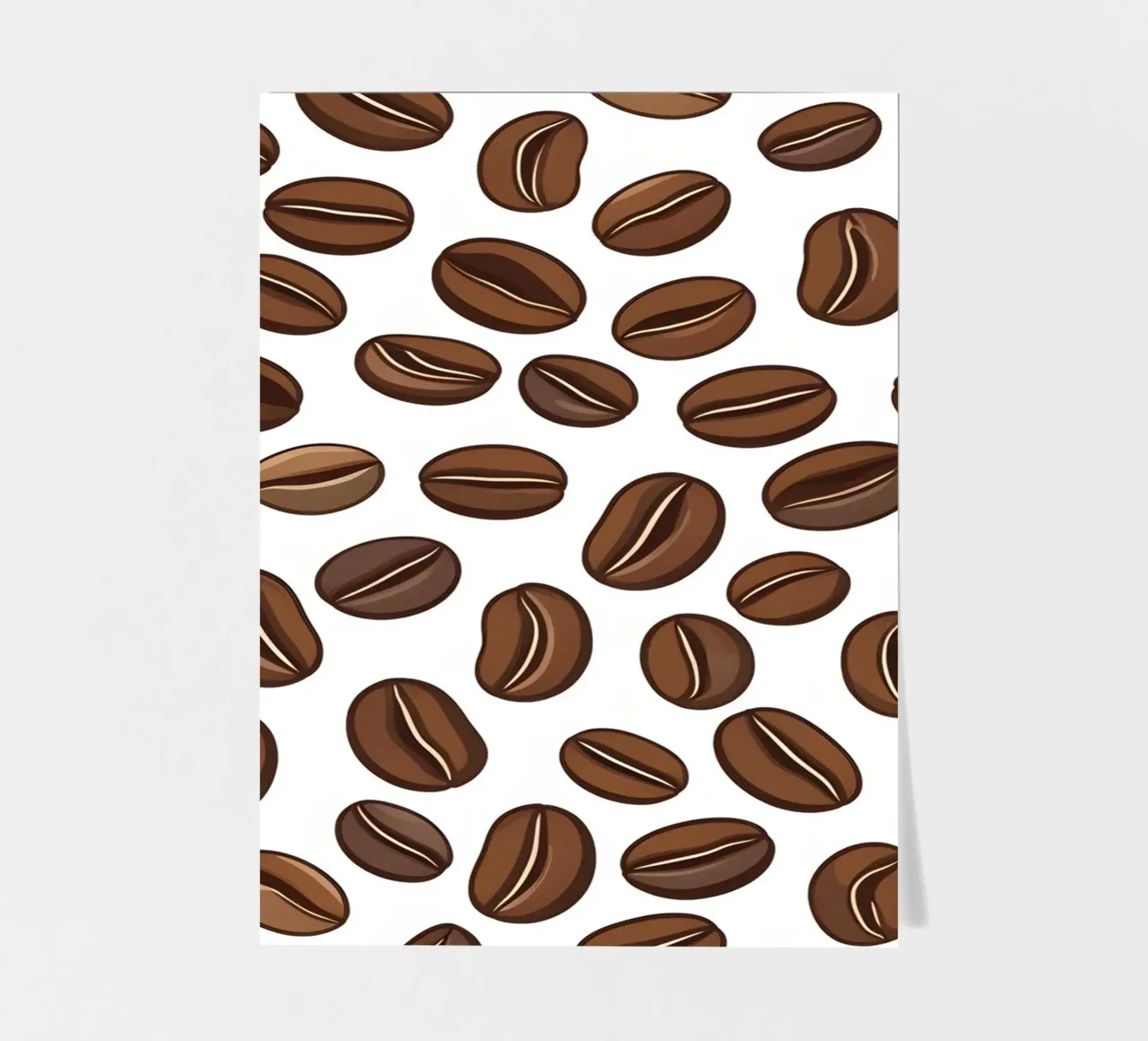 Coffee beans pattern sticker sheet by LIFESTYLE OBJECTS