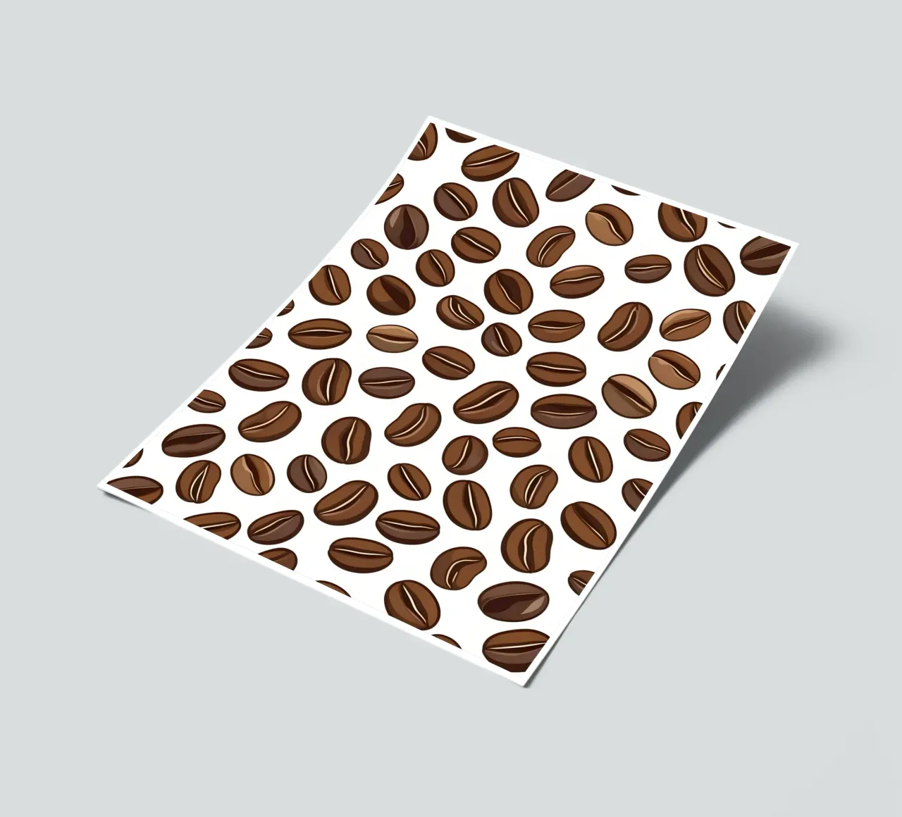 Coffee beans pattern sticker sheet by LIFESTYLE OBJECTS