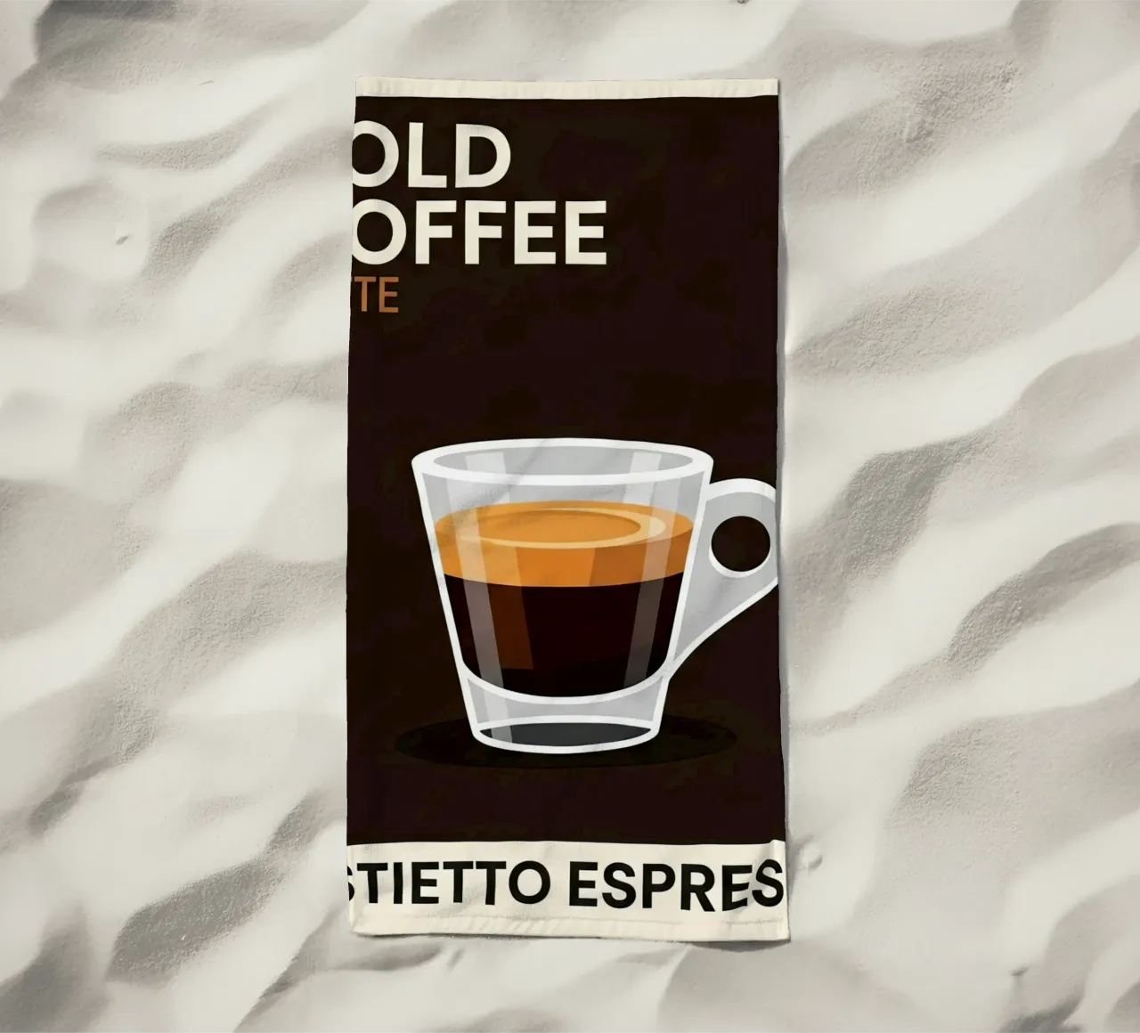 espresso Strandtuch von LIFESTYLE OBJECTS