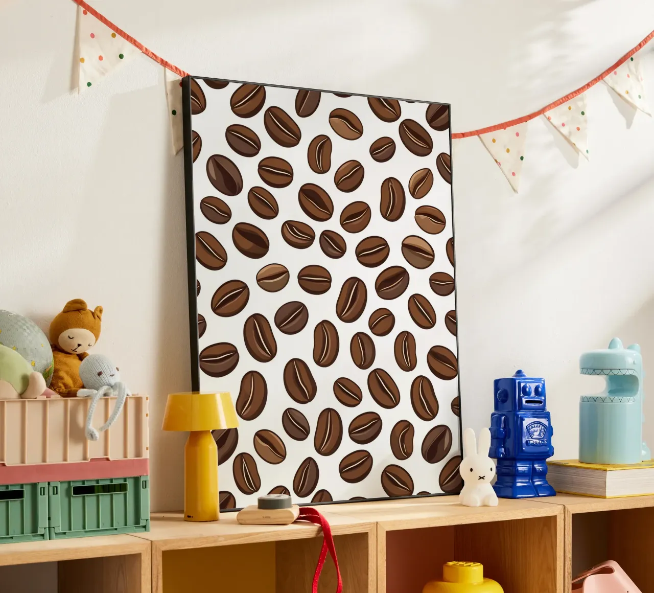 Coffee beans pattern forex plate by LIFESTYLE OBJECTS