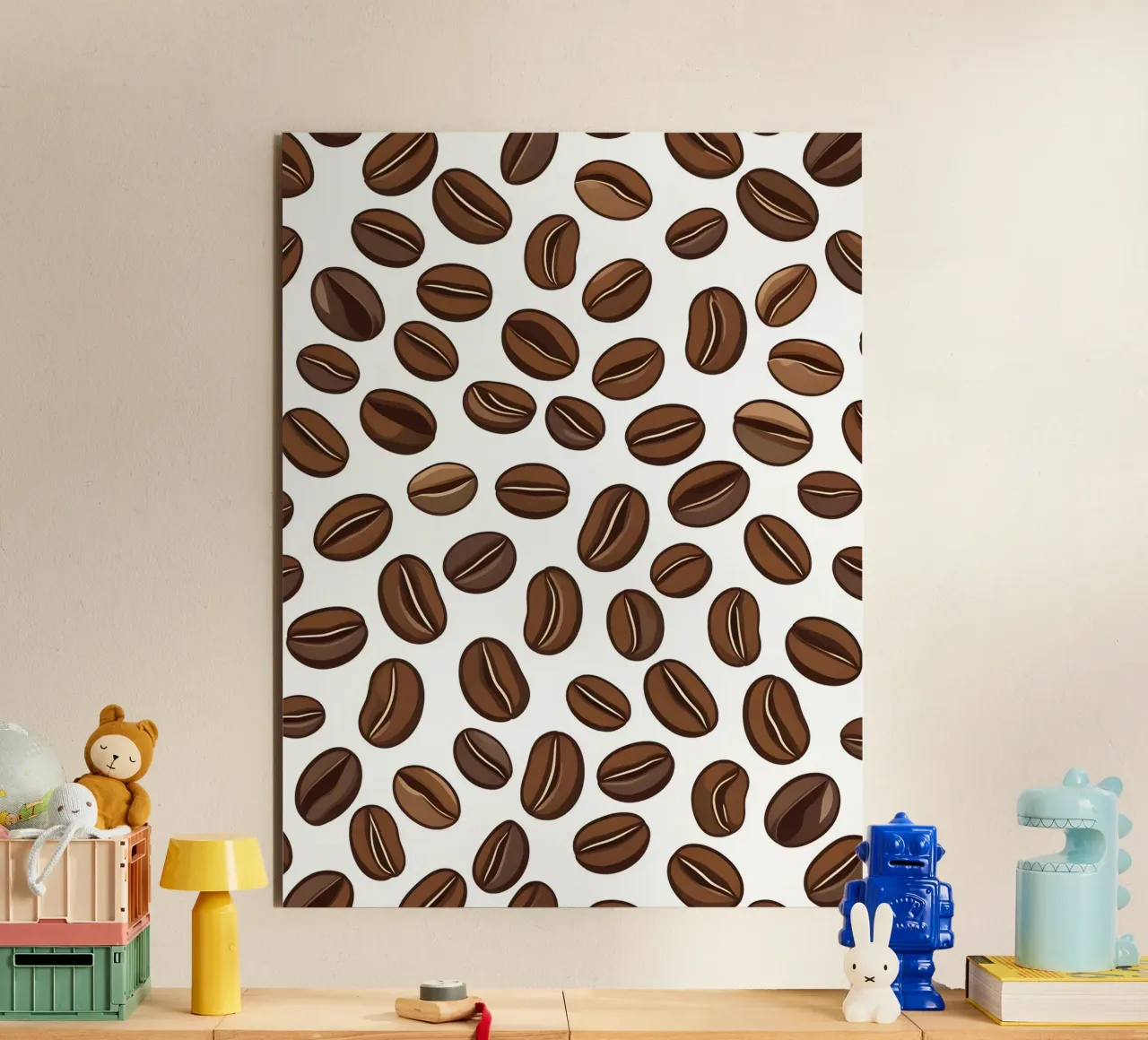 Coffee beans pattern forex plate by LIFESTYLE OBJECTS