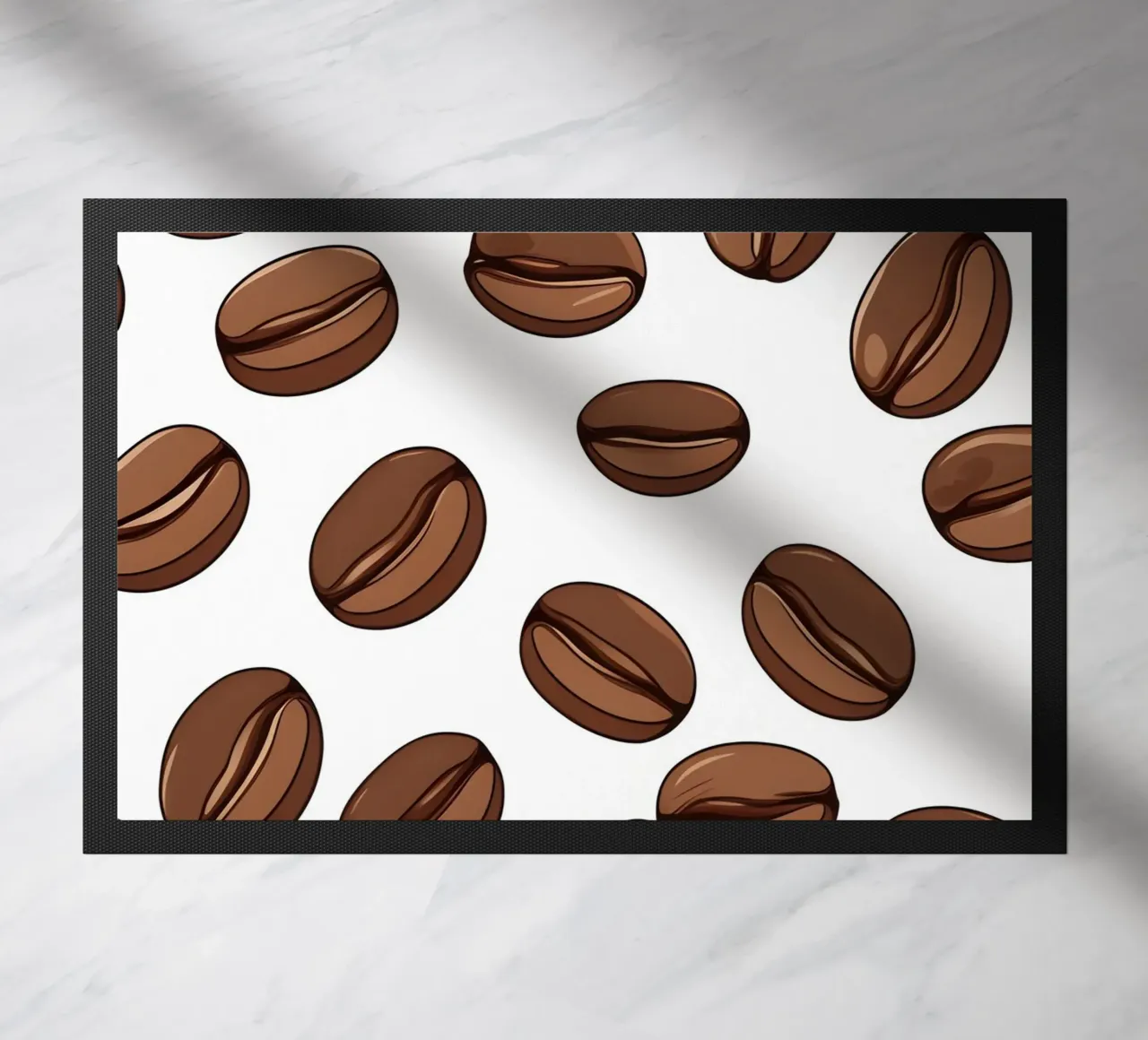 Coffee beans pattern doormat by LIFESTYLE OBJECTS
