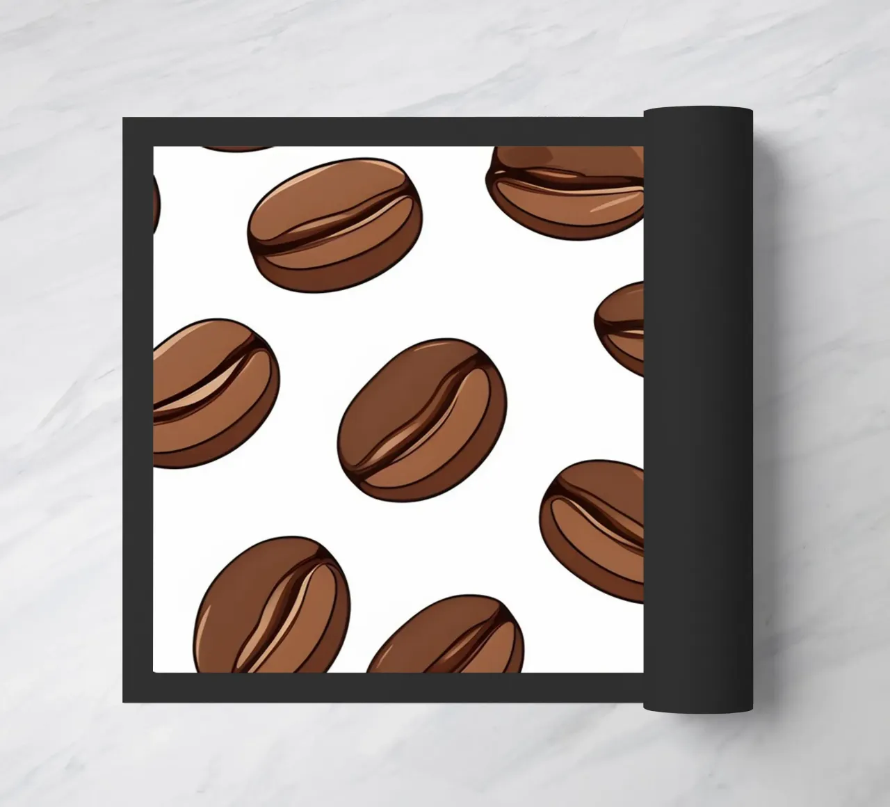 Coffee beans pattern doormat by LIFESTYLE OBJECTS