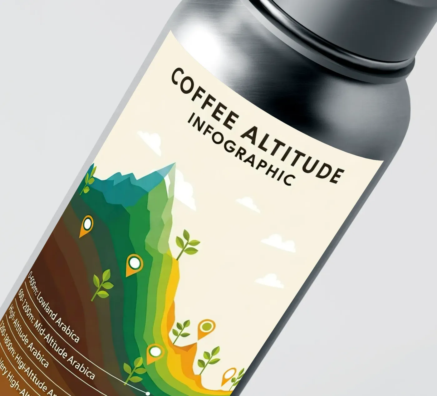 coffee altitude infographic sticker by LIFESTYLE OBJECTS