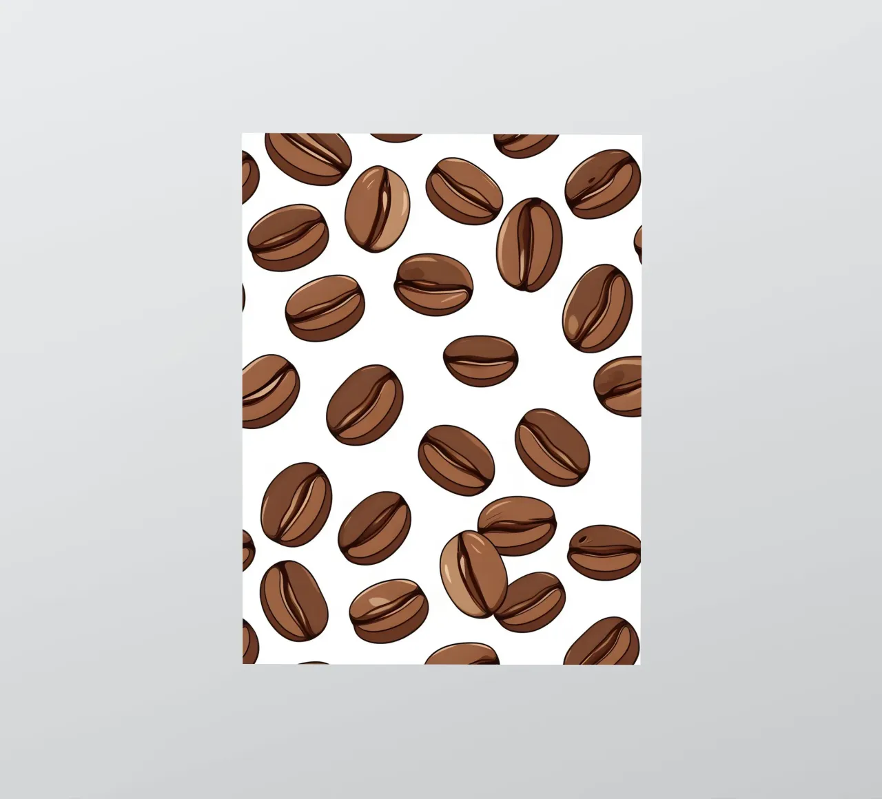 Coffee beans pattern sticker by LIFESTYLE OBJECTS