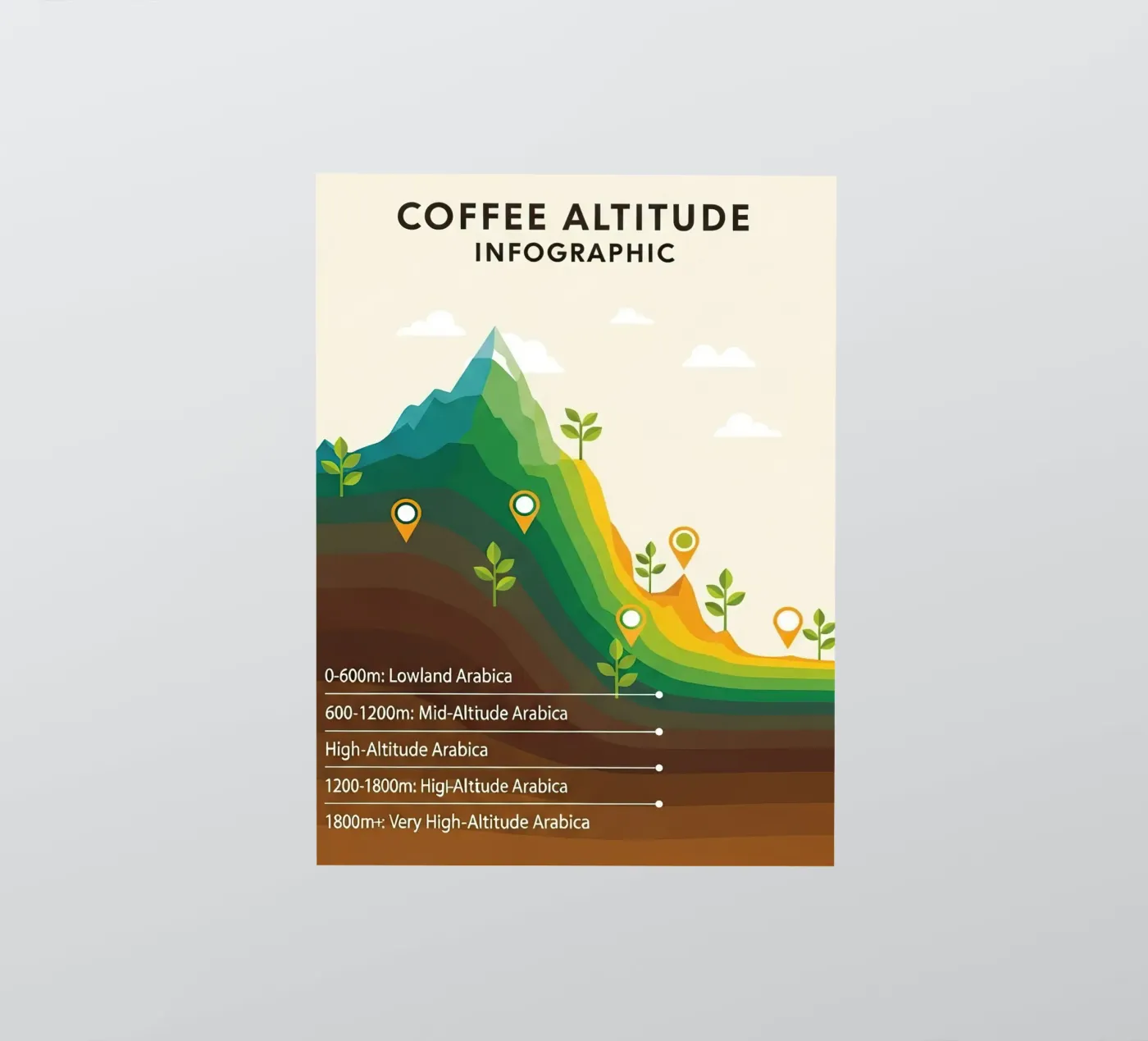 coffee altitude infographic sticker by LIFESTYLE OBJECTS