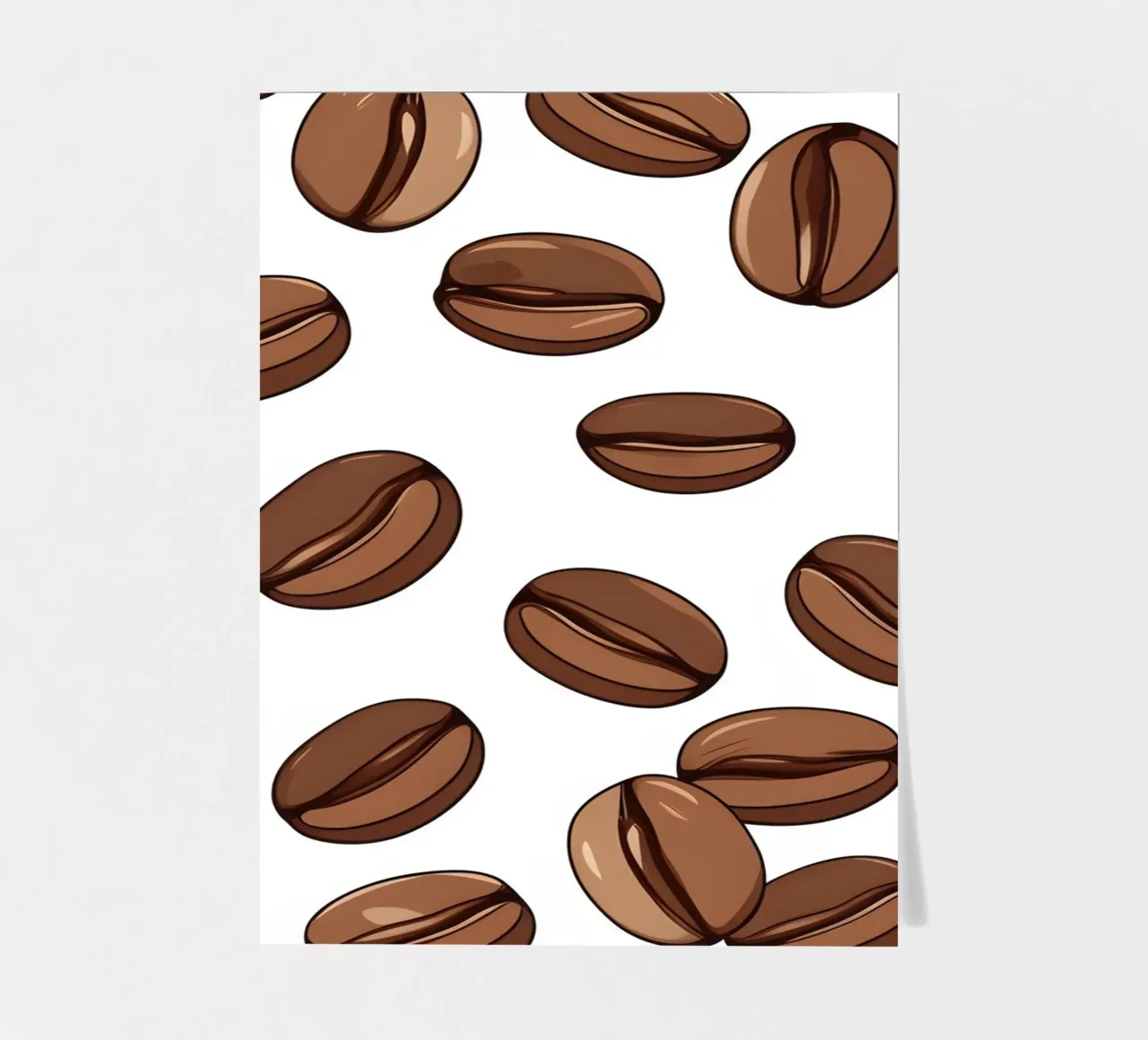 Coffee beans pattern sticker sheet by LIFESTYLE OBJECTS
