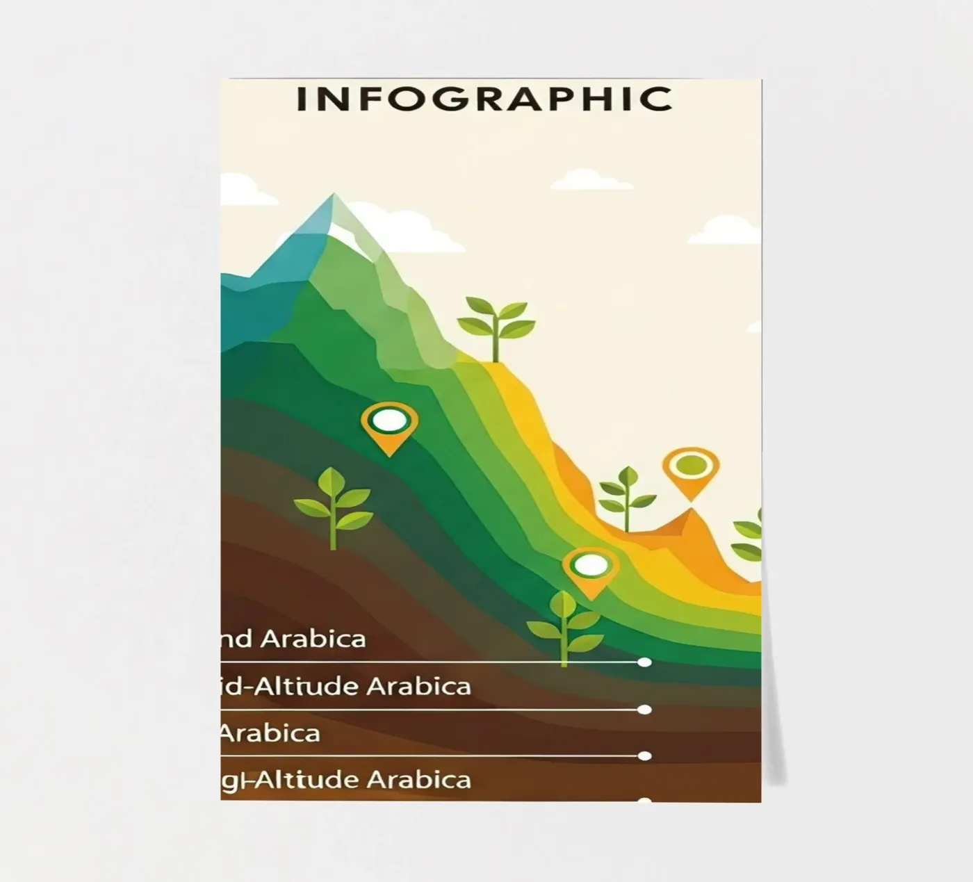 coffee altitude infographic sticker sheet by LIFESTYLE OBJECTS