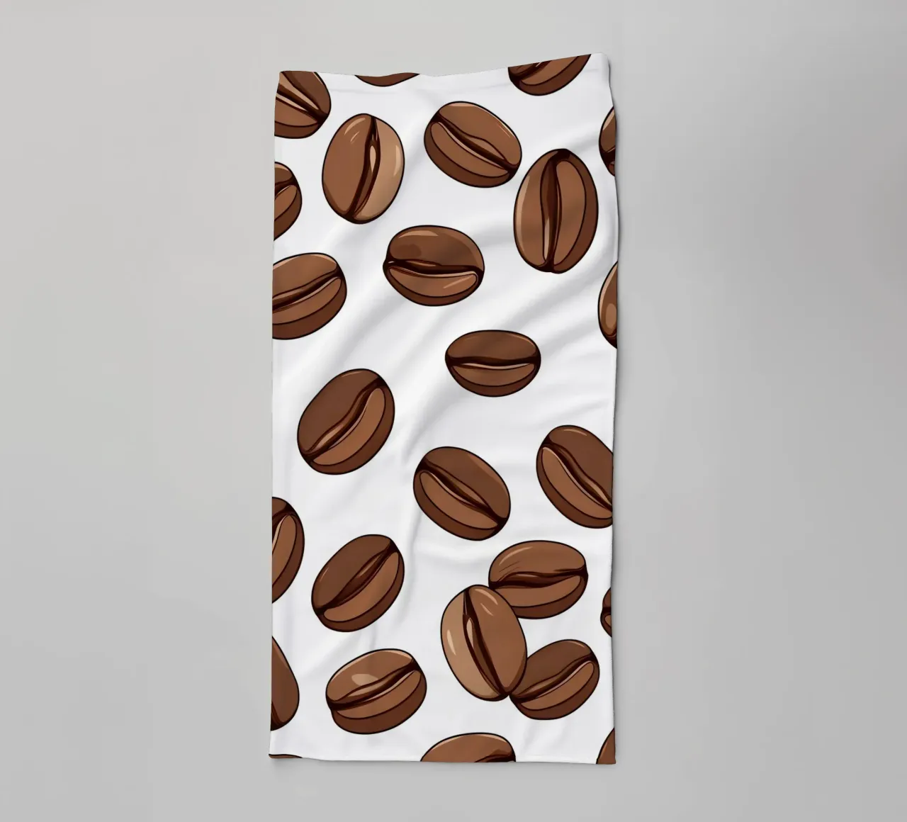Coffee beans pattern towel by LIFESTYLE OBJECTS