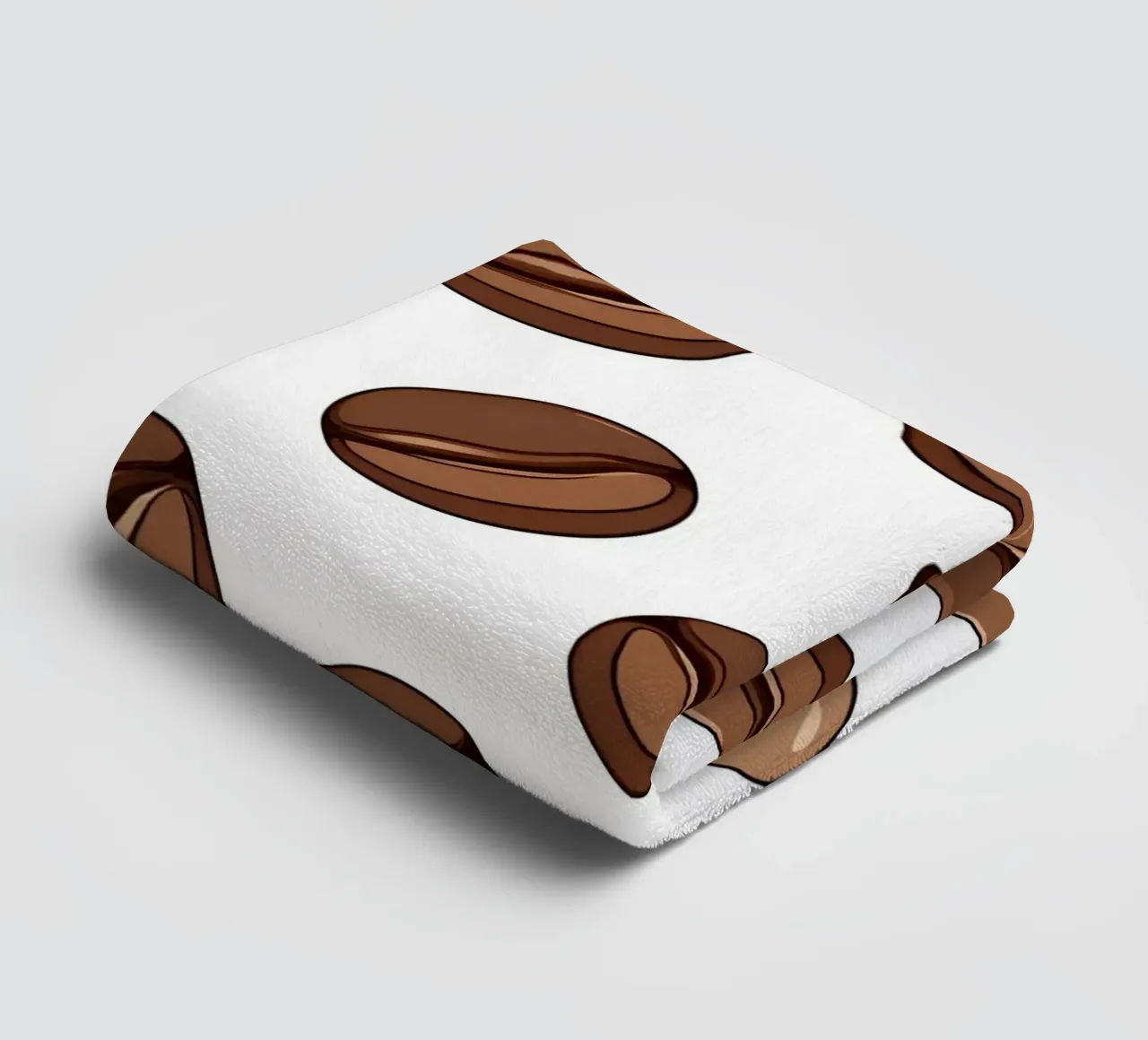 Coffee beans pattern towel by LIFESTYLE OBJECTS