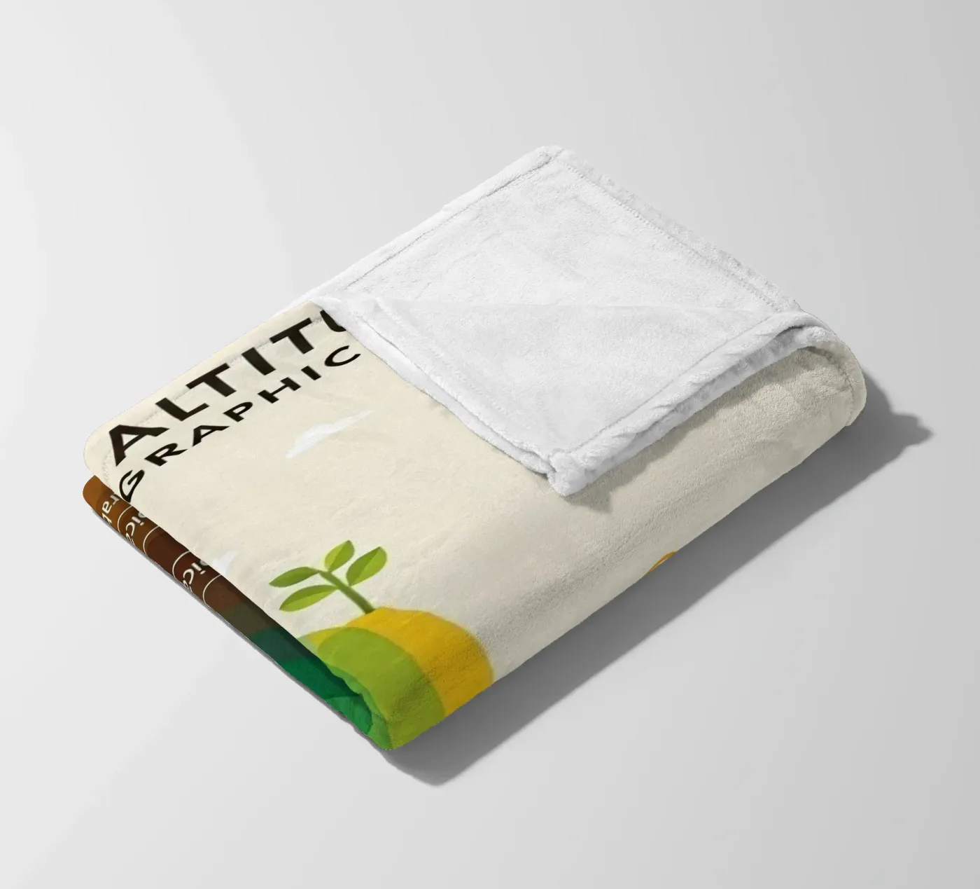 coffee altitude infographic fleece blanket by LIFESTYLE OBJECTS