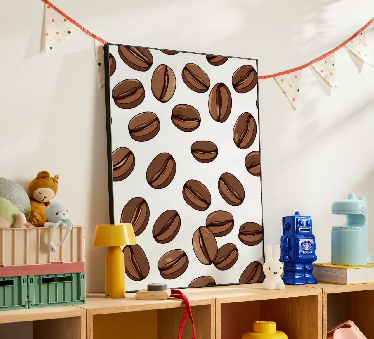 Coffee beans pattern forex plate by LIFESTYLE OBJECTS