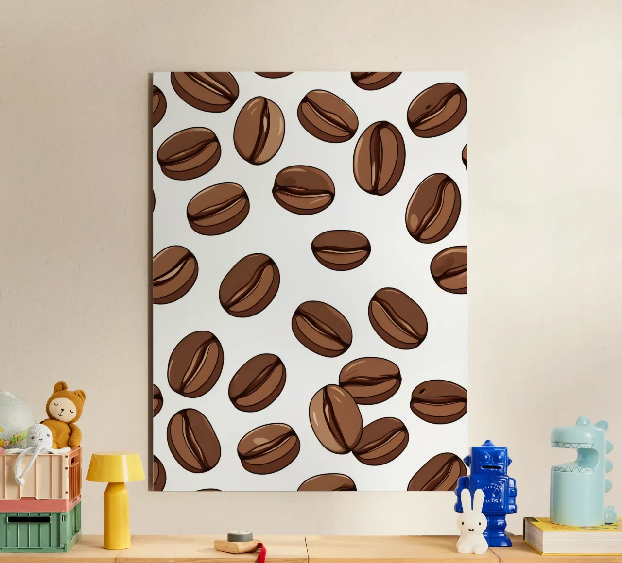 Coffee beans pattern forex plate by LIFESTYLE OBJECTS