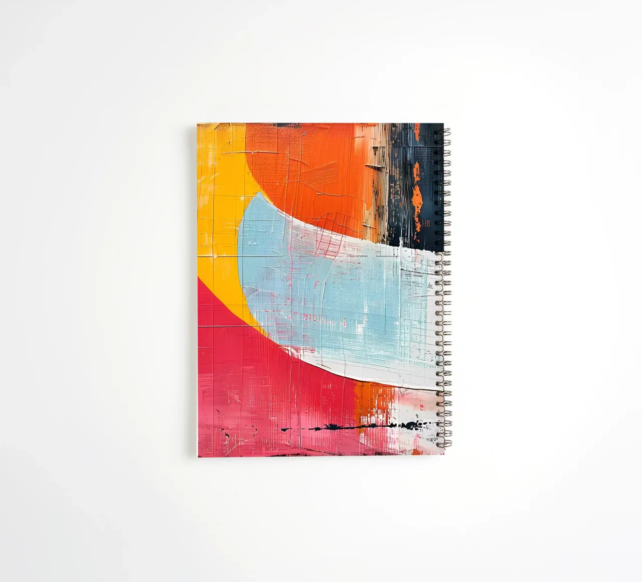 Abstract boho red spiral notebook by LaylaOzHome