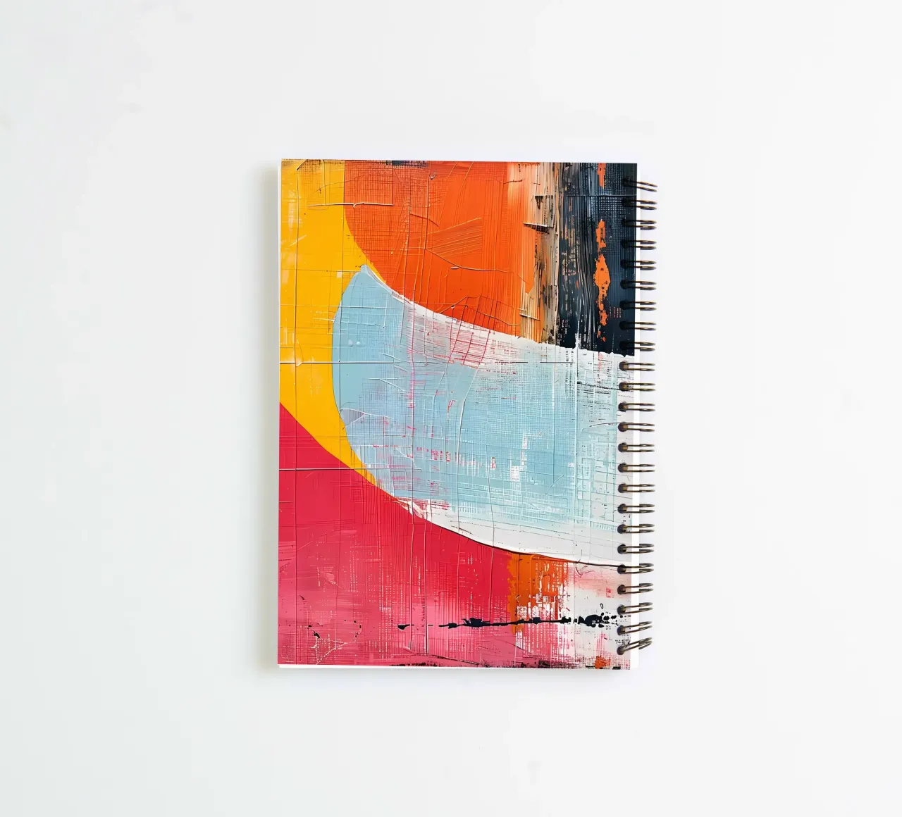 Abstract boho red spiral notebook by LaylaOzHome