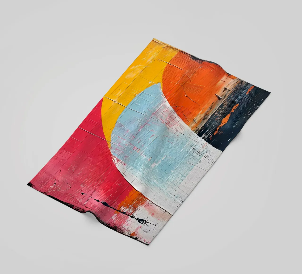 Abstract boho red beach towel by LaylaOzHome