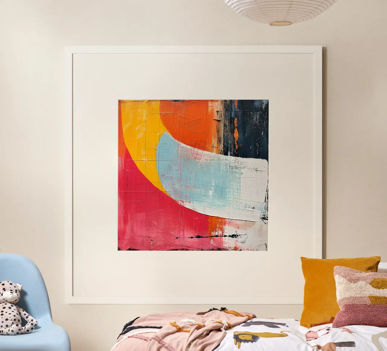Abstraktes Boho-Rot Hahnemühle von LaylaOzHome