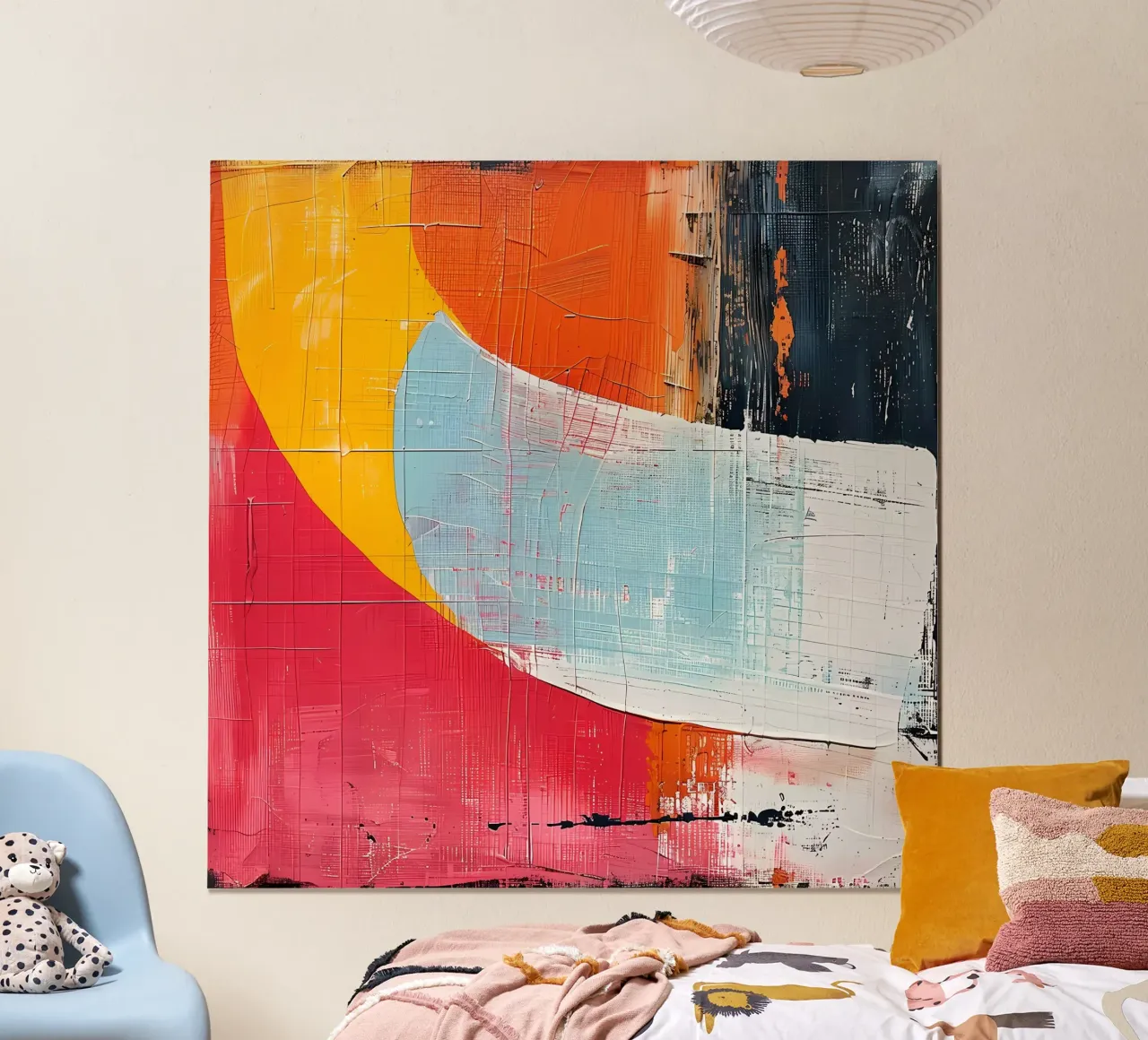 Abstraktes Boho-Rot Hahnemühle von LaylaOzHome