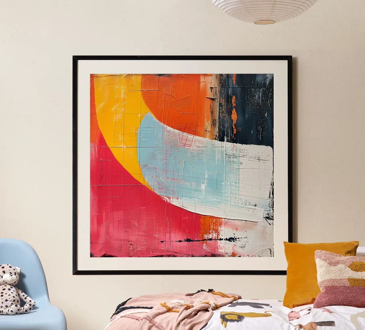 Abstraktes Boho-Rot Hahnemühle von LaylaOzHome