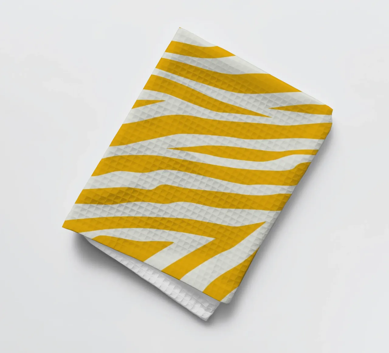 Rayure zébrée jaune torchon de Little Dean