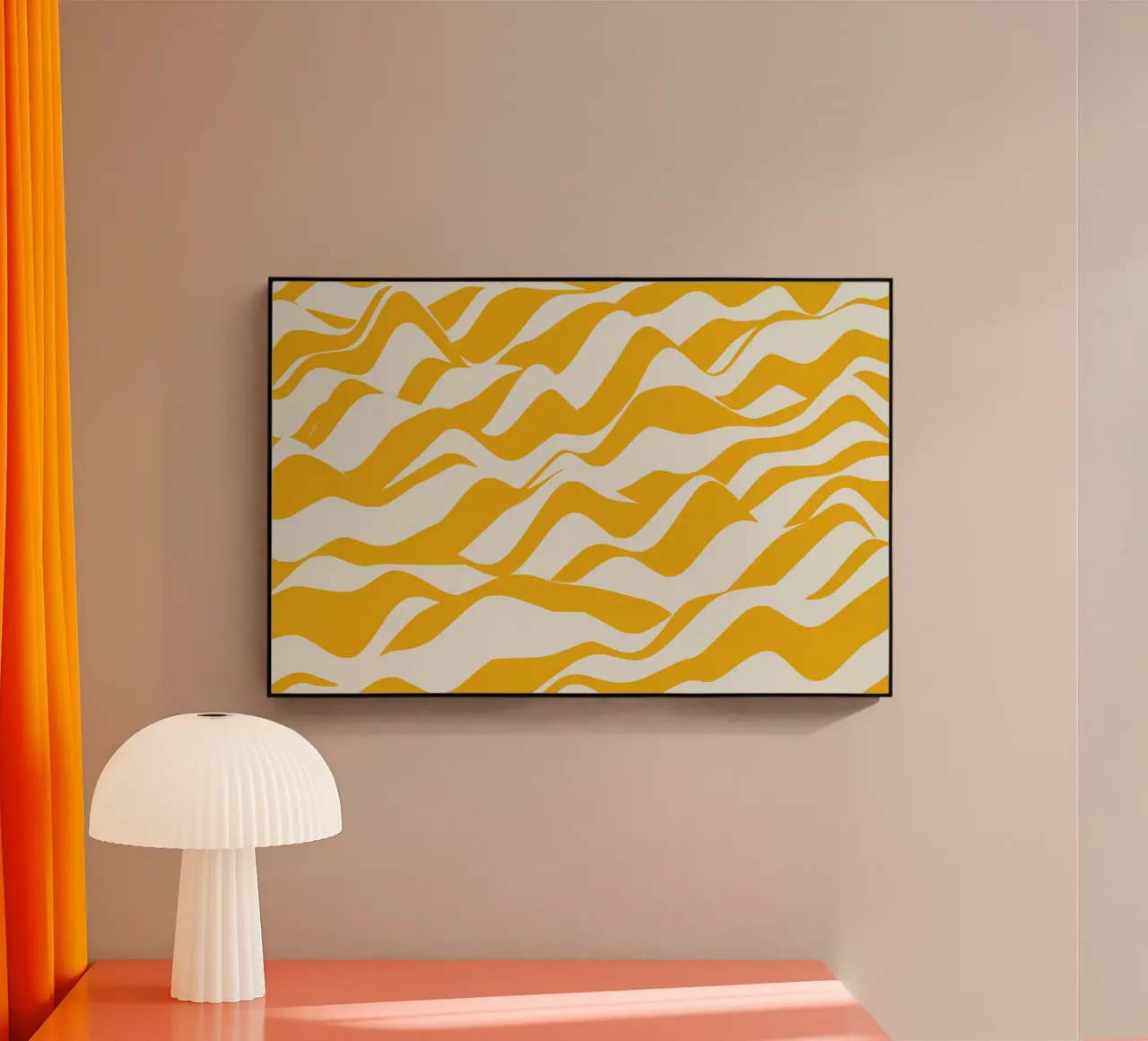 Giallo ondulato plexiglass da Little Dean