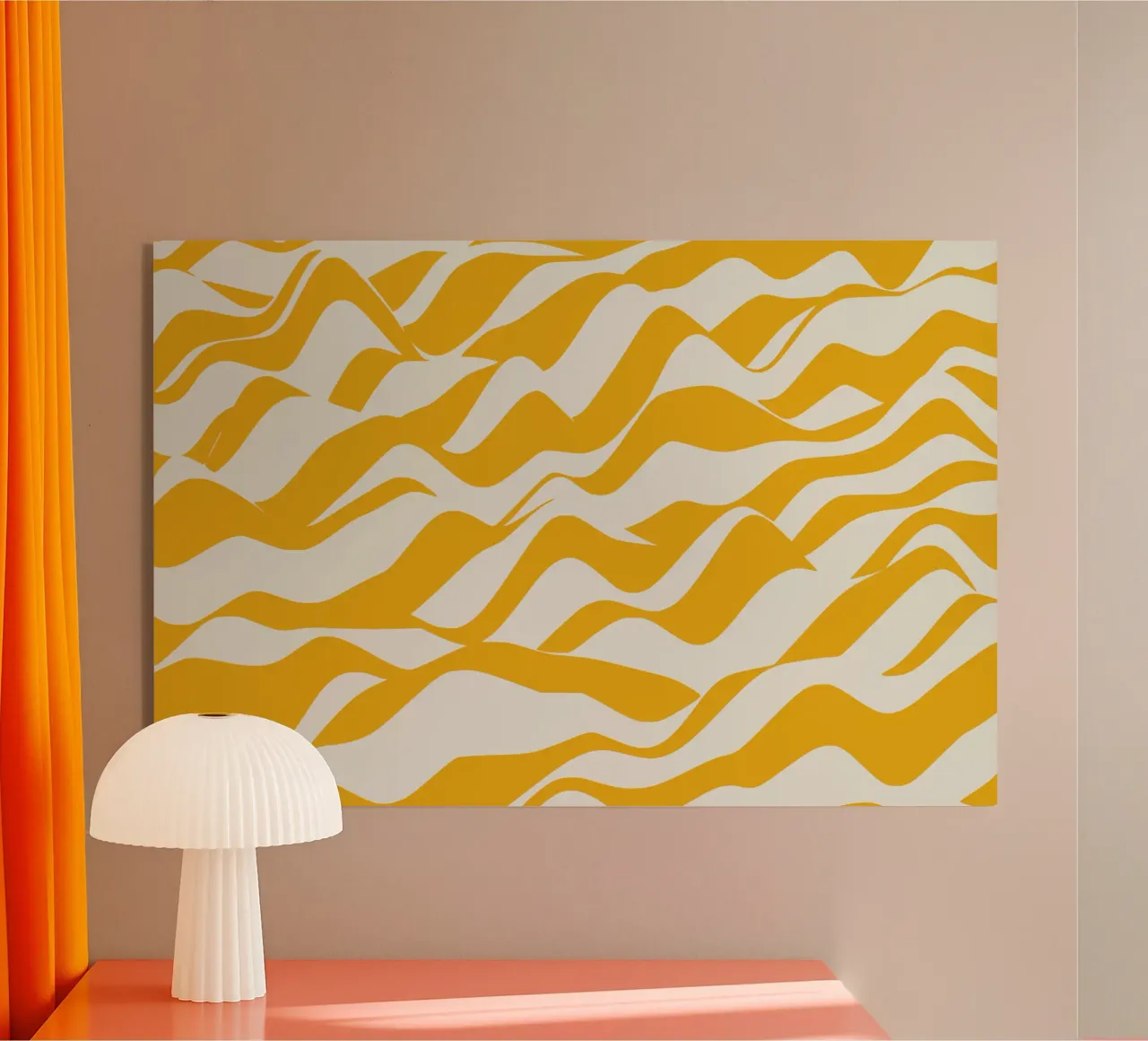 Giallo ondulato plexiglass da Little Dean