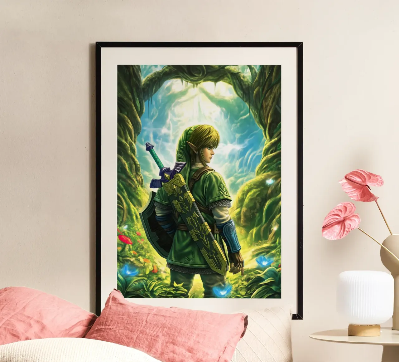 Link La leggenda di Zelda Videogioco poster da Fleur de Lys