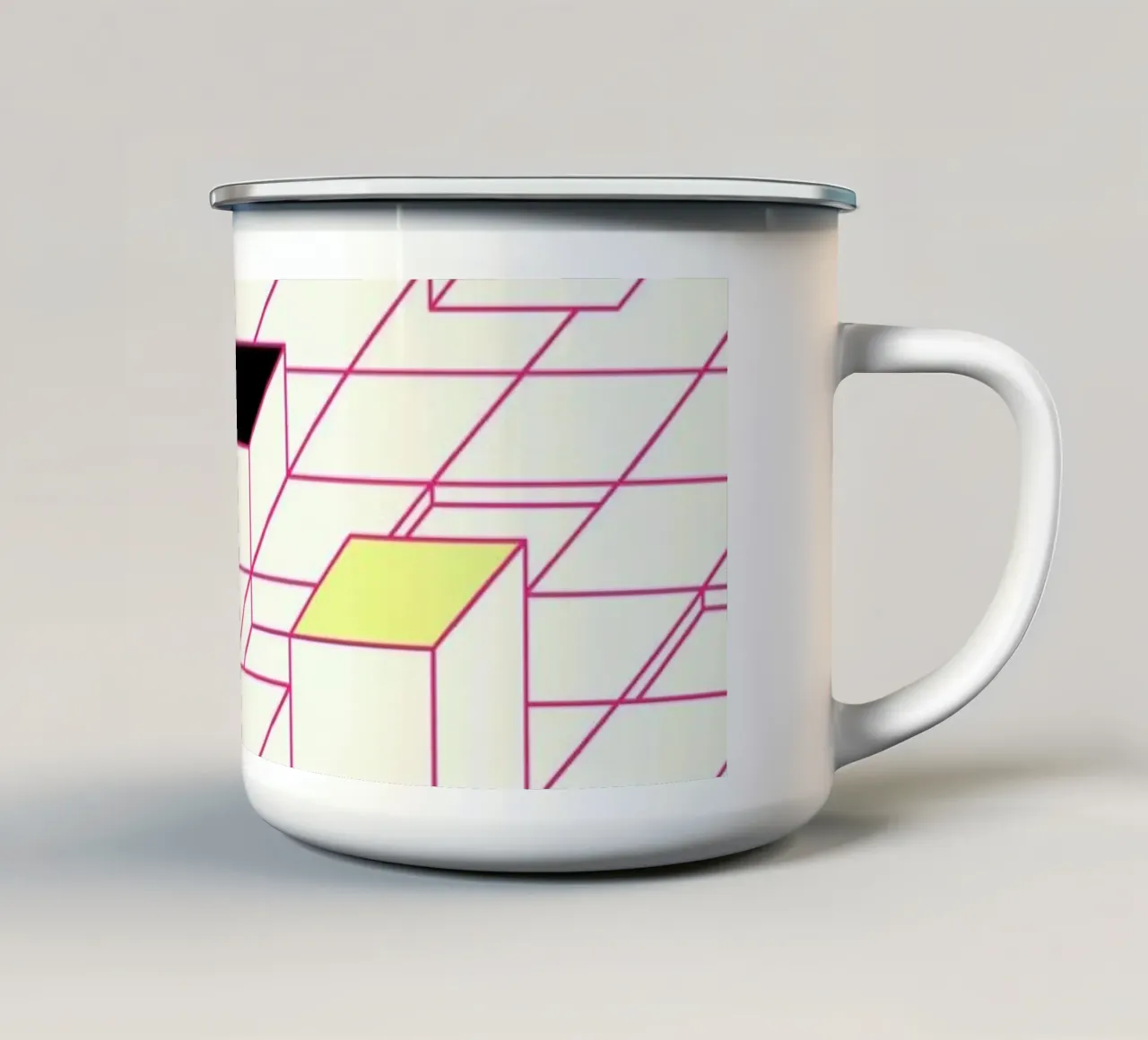 Al revés II taza de esmalte de Metron