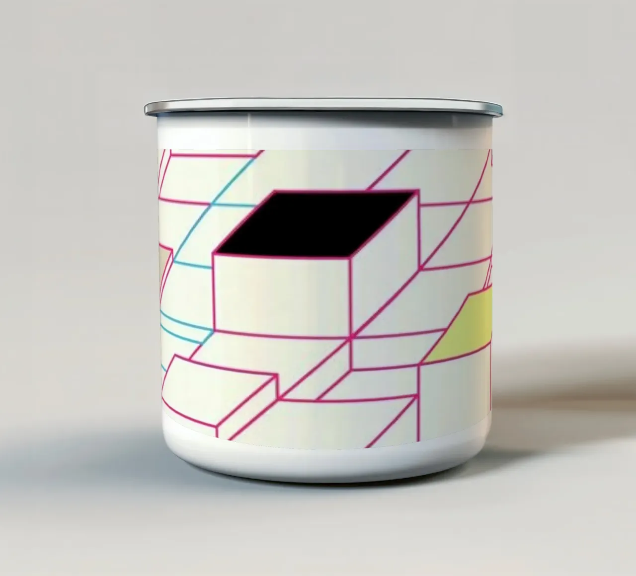 Al revés II taza de esmalte de Metron