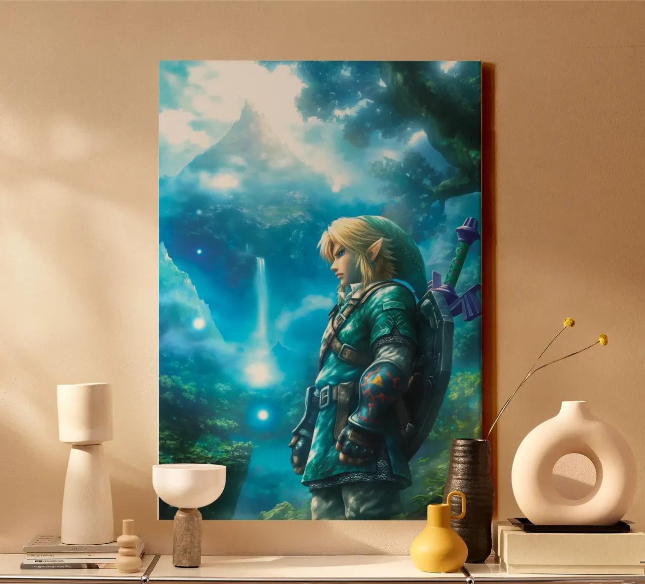 Link La leggenda di Zelda Videogioco tela con Cornice a cassetta da Fleur de Lys