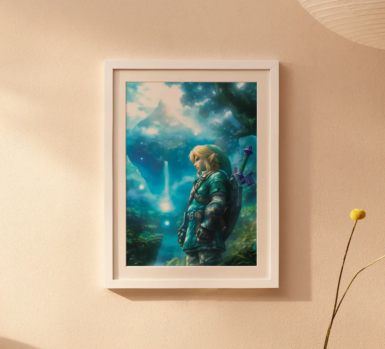 Link La leggenda di Zelda Videogioco poster con telaio in alluminio da Fleur de Lys