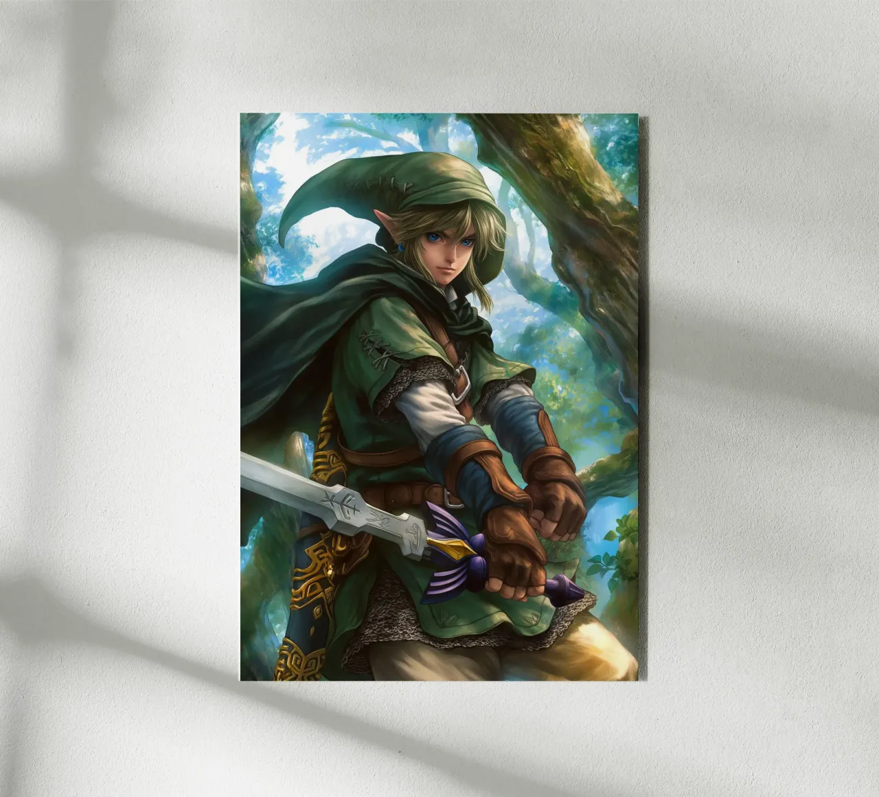 Link La leggenda di Zelda Videogioco alluminio dibond da Fleur de Lys