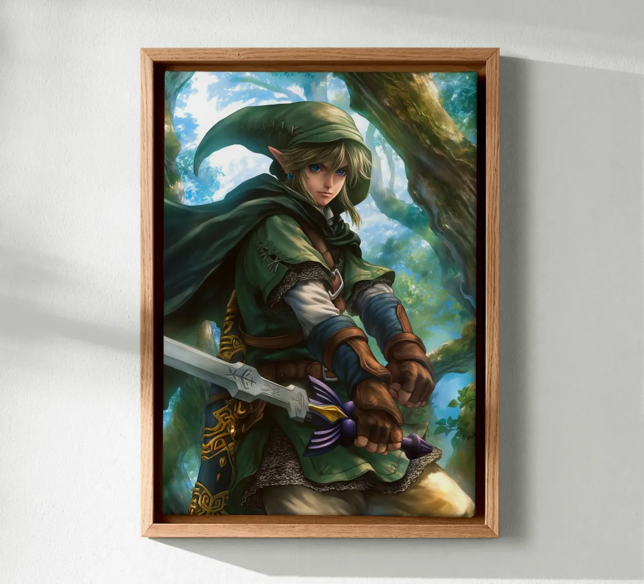 Link La leggenda di Zelda Videogioco tela con Cornice a cassetta da Fleur de Lys
