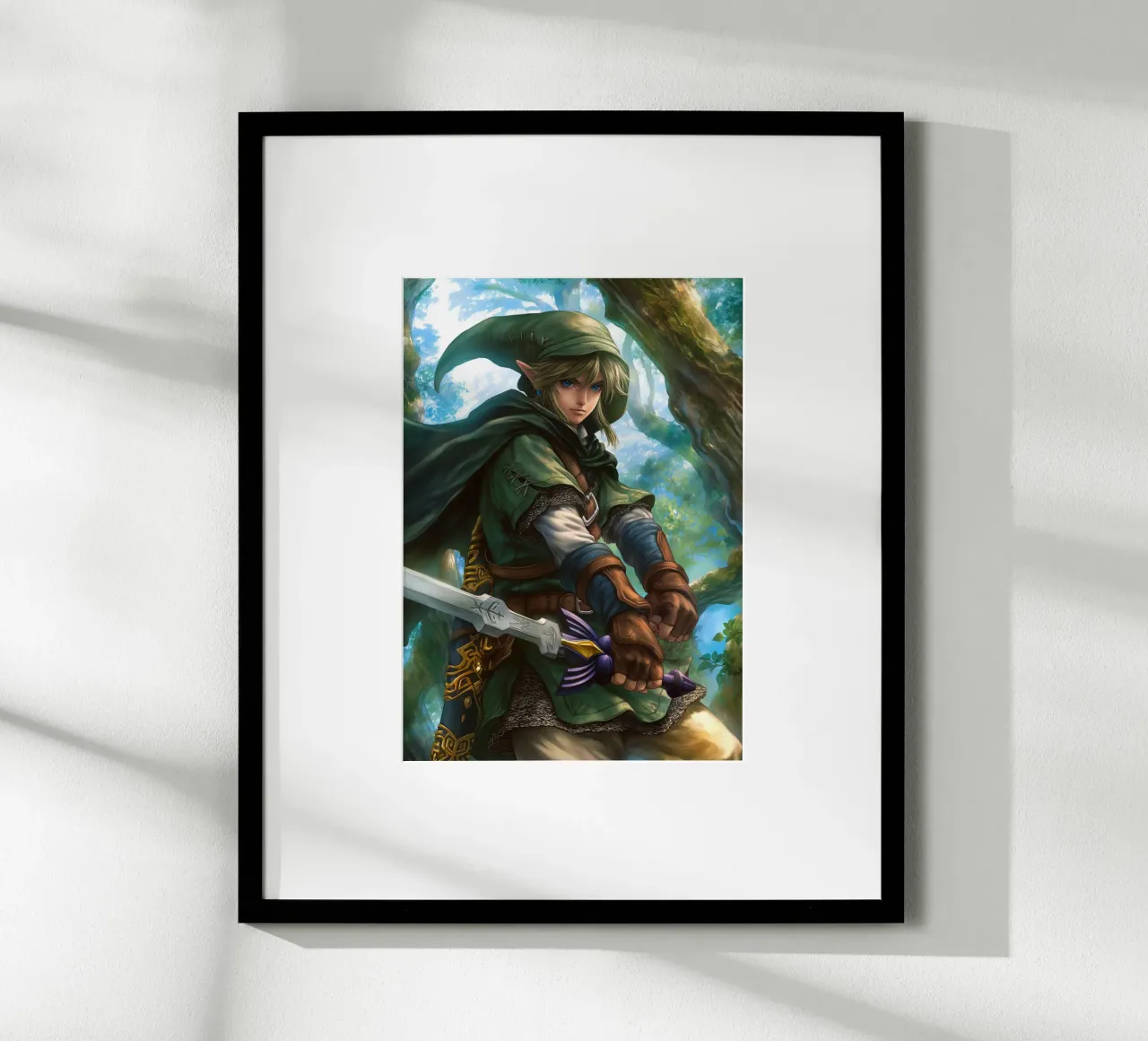Link La leggenda di Zelda Videogioco poster con telaio in plastica da Fleur de Lys