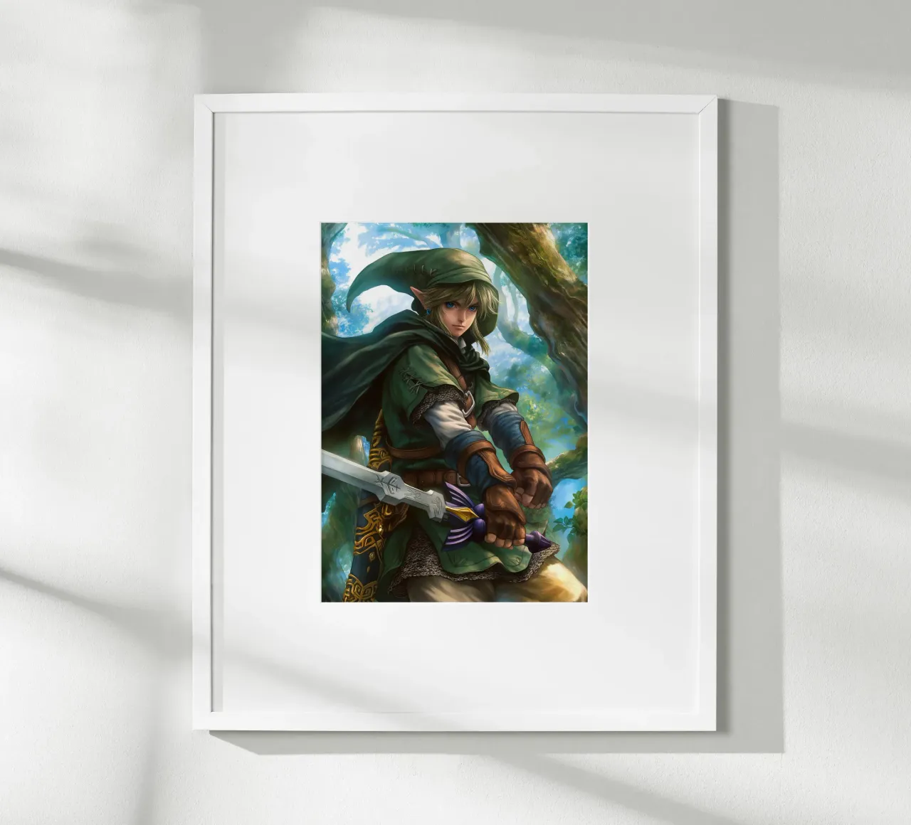 Link La leggenda di Zelda Videogioco poster con telaio in plastica da Fleur de Lys