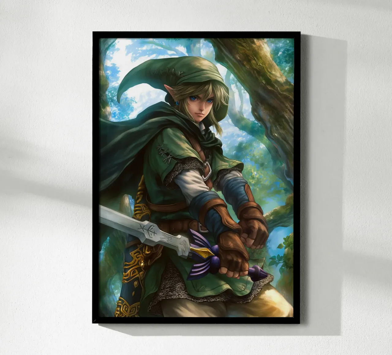 Link La leggenda di Zelda Videogioco poster con telaio in plastica da Fleur de Lys