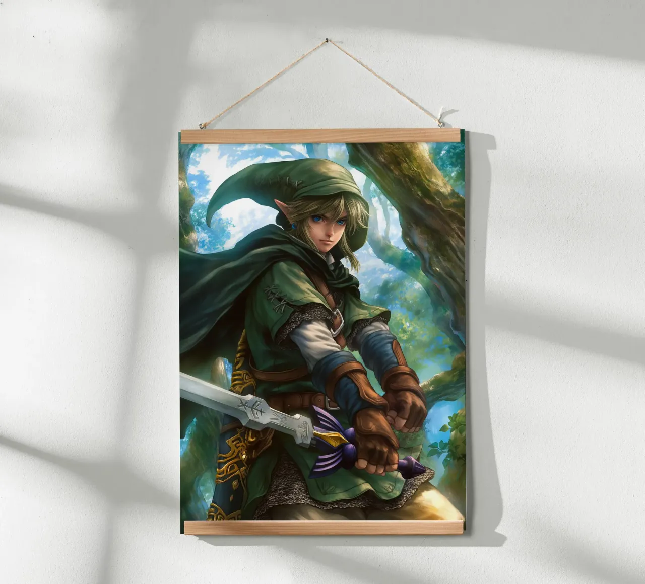 Link La leggenda di Zelda Videogioco poster con telaio in plastica da Fleur de Lys