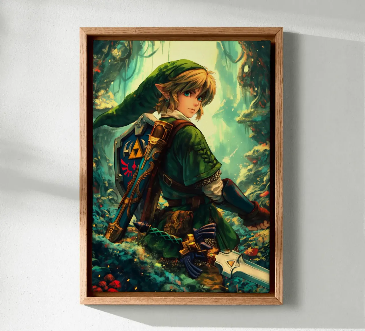 Link La leggenda di Zelda Videogioco tela con Cornice a cassetta da Fleur de Lys