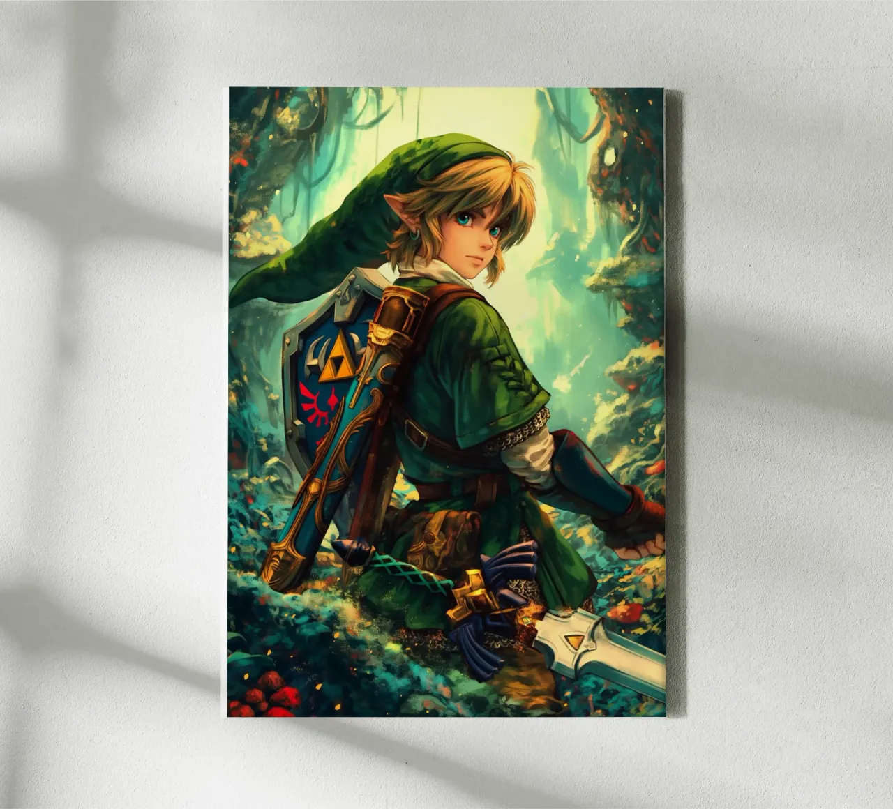 Link La leggenda di Zelda Videogioco tela con Cornice a cassetta da Fleur de Lys