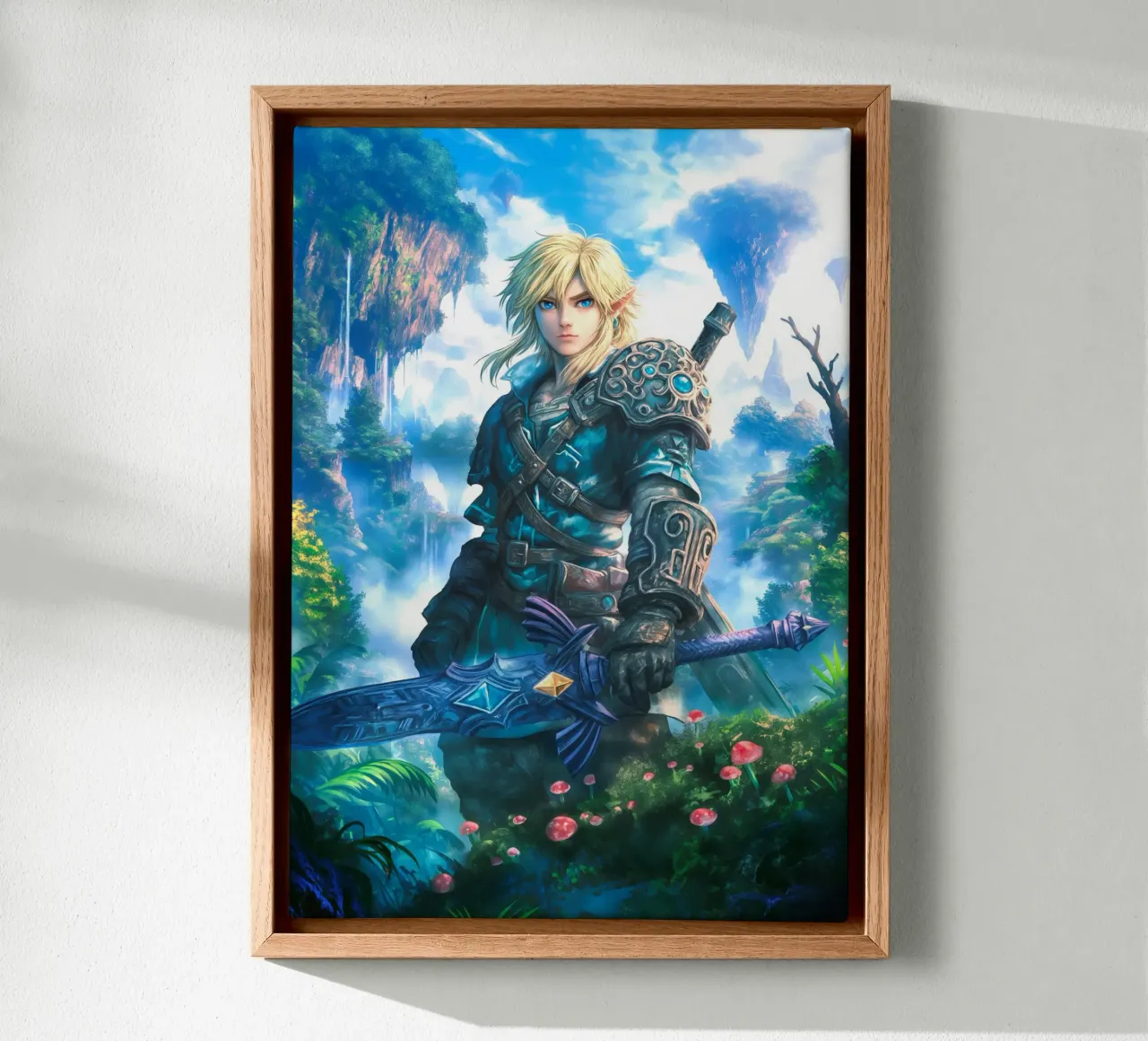 Link La leggenda di Zelda Videogioco tela con Cornice a cassetta da Fleur de Lys