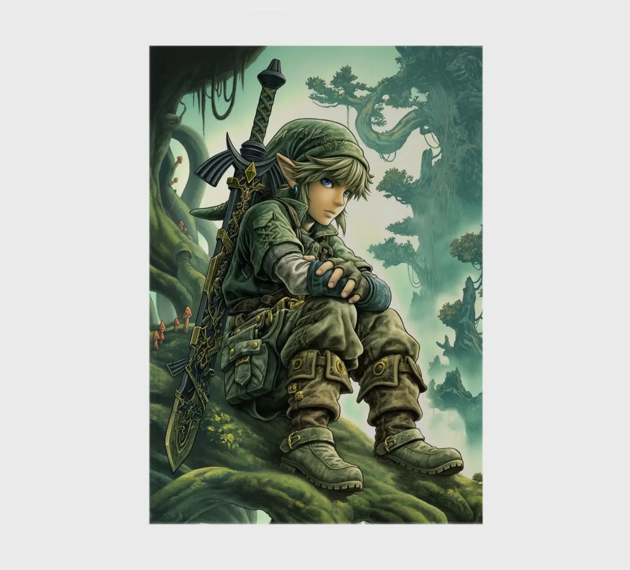 Link The Legend of Zelda Video Game notebook by Fleur de Lys