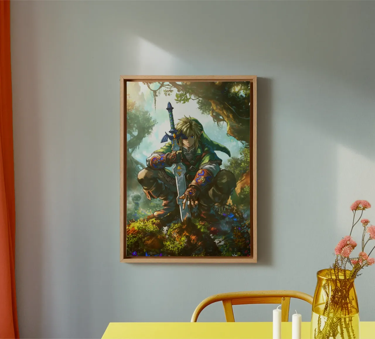 Link La leggenda di Zelda Videogioco tela con Cornice a cassetta da Fleur de Lys