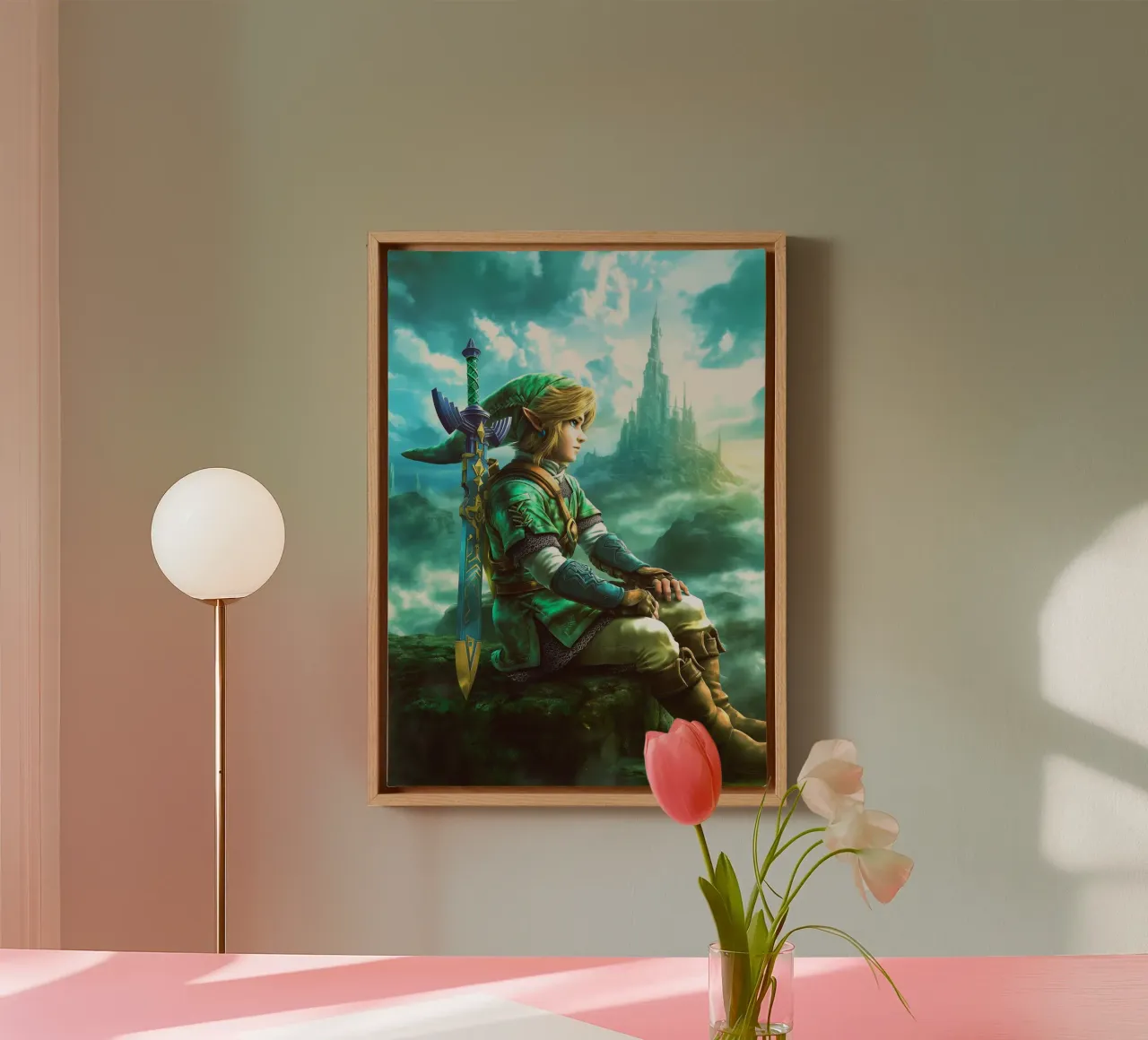 Link La leggenda di Zelda Videogioco tela con Cornice a cassetta da Fleur de Lys