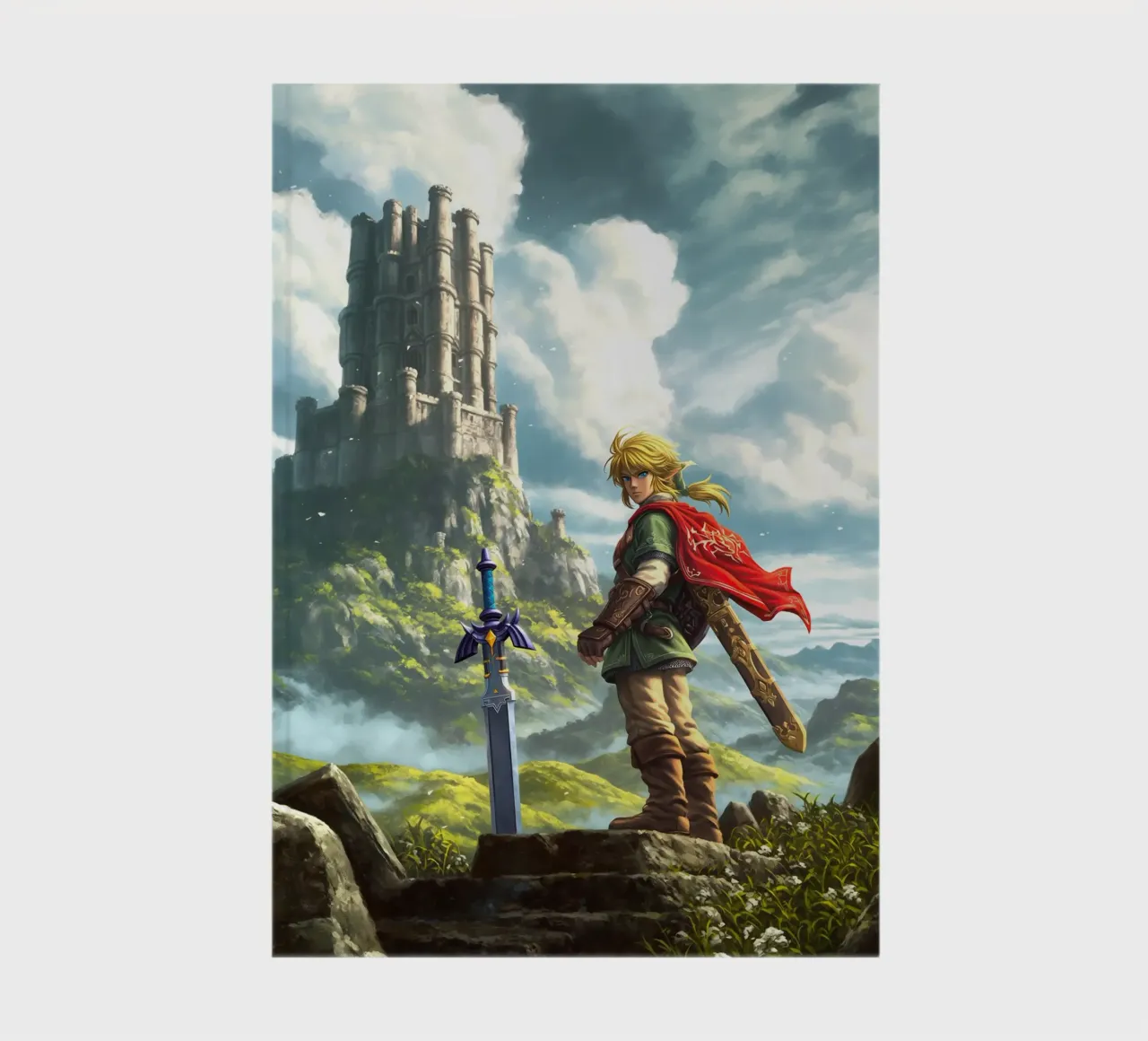 Link The Legend of Zelda Video Game notebook by Fleur de Lys