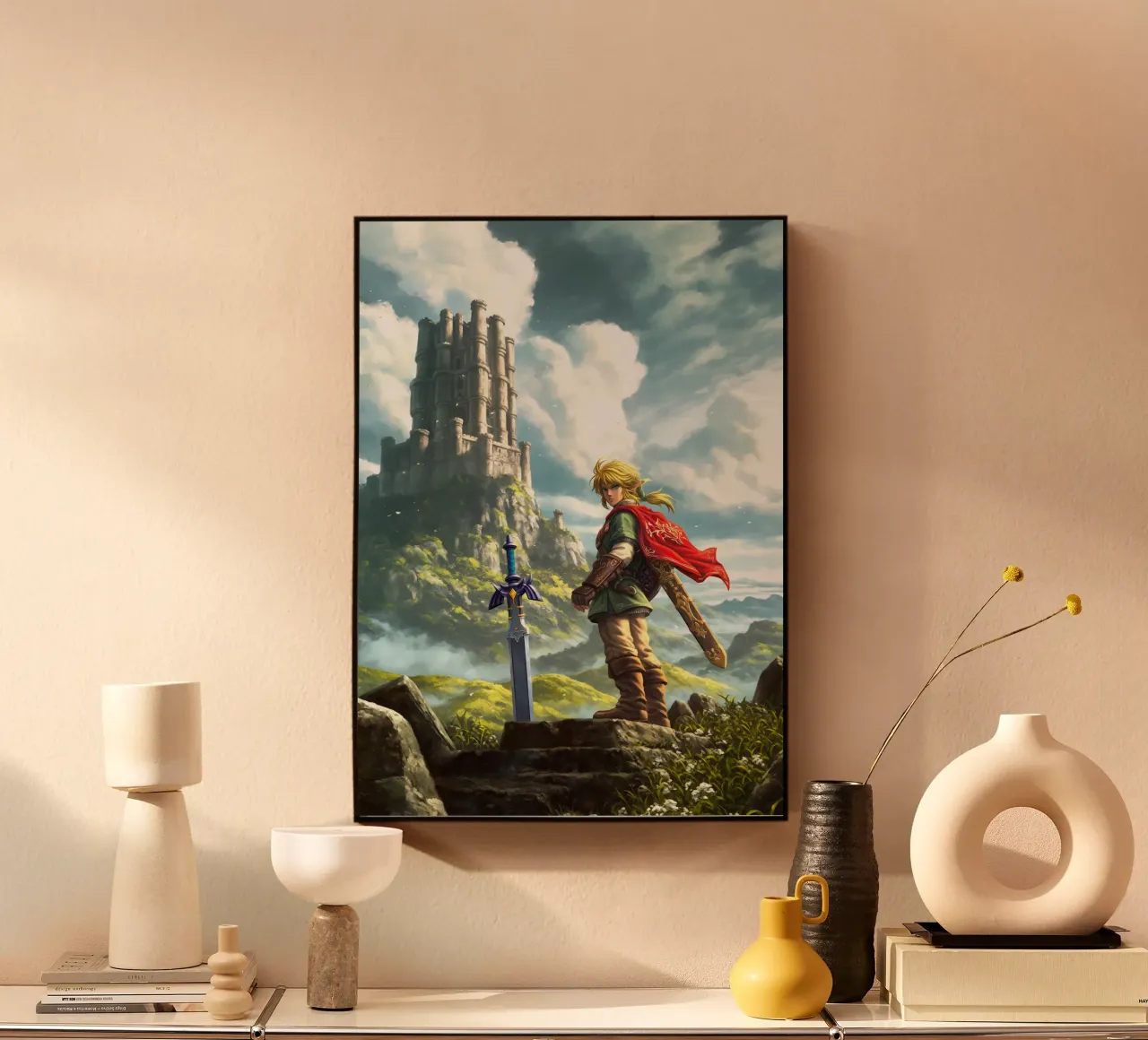 Link La leggenda di Zelda Videogioco alluminio dibond da Fleur de Lys