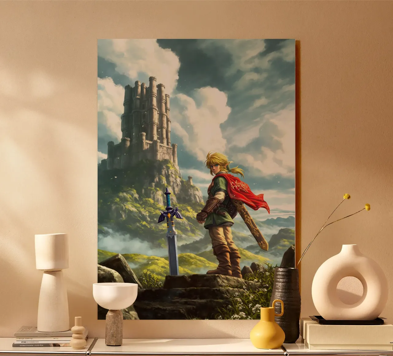 Link La leggenda di Zelda Videogioco alluminio dibond da Fleur de Lys