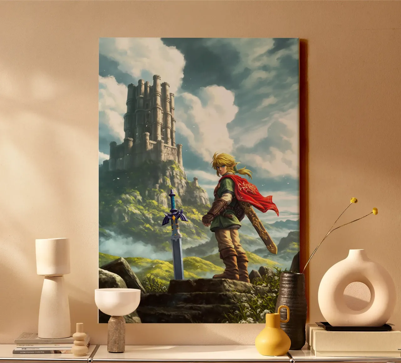 Link La leggenda di Zelda Videogioco tela con Cornice a cassetta da Fleur de Lys