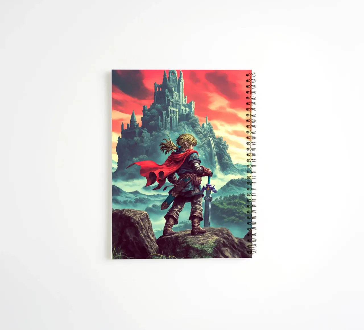 Link The Legend of Zelda Video Game spiral notebook by Fleur de Lys